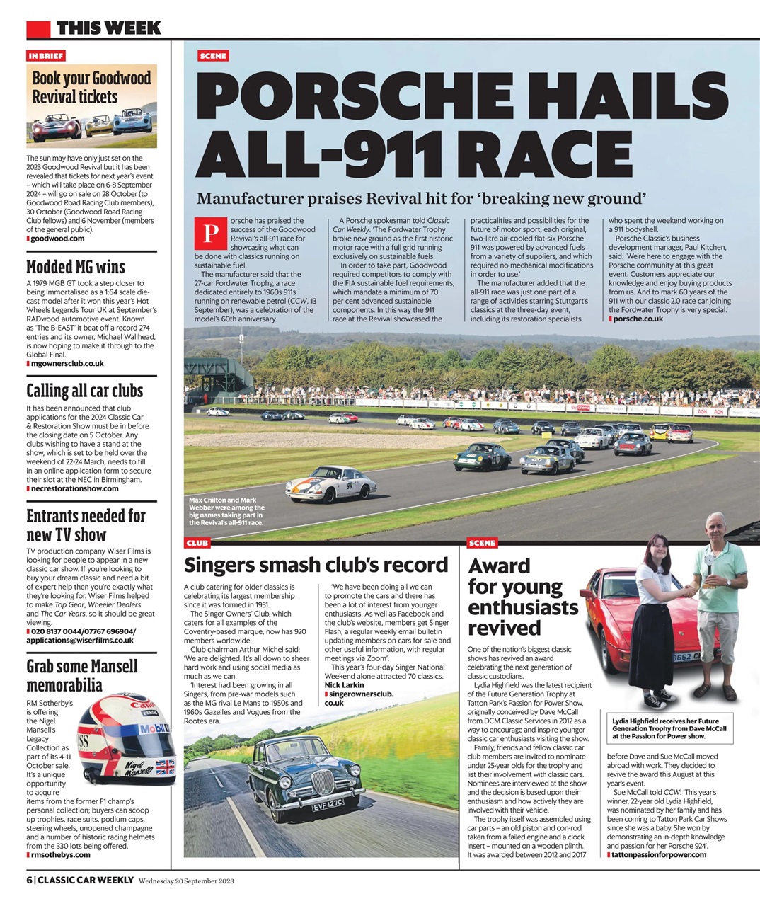 Classic Car Weekly Preview Pages