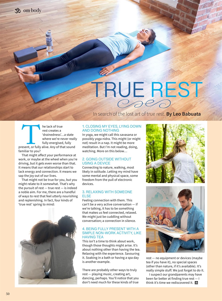 OM Yoga Magazine Preview Pages