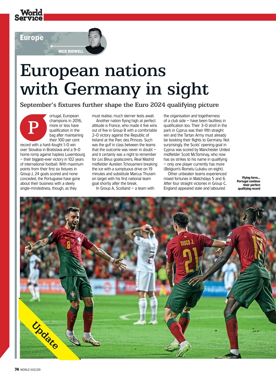 World Soccer Preview Pages
