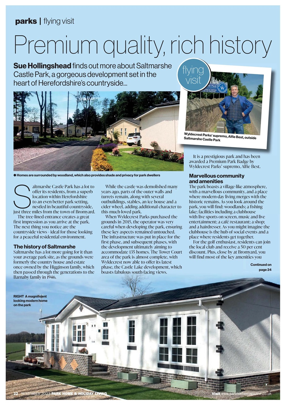 Park Home & Holiday Living Preview Pages