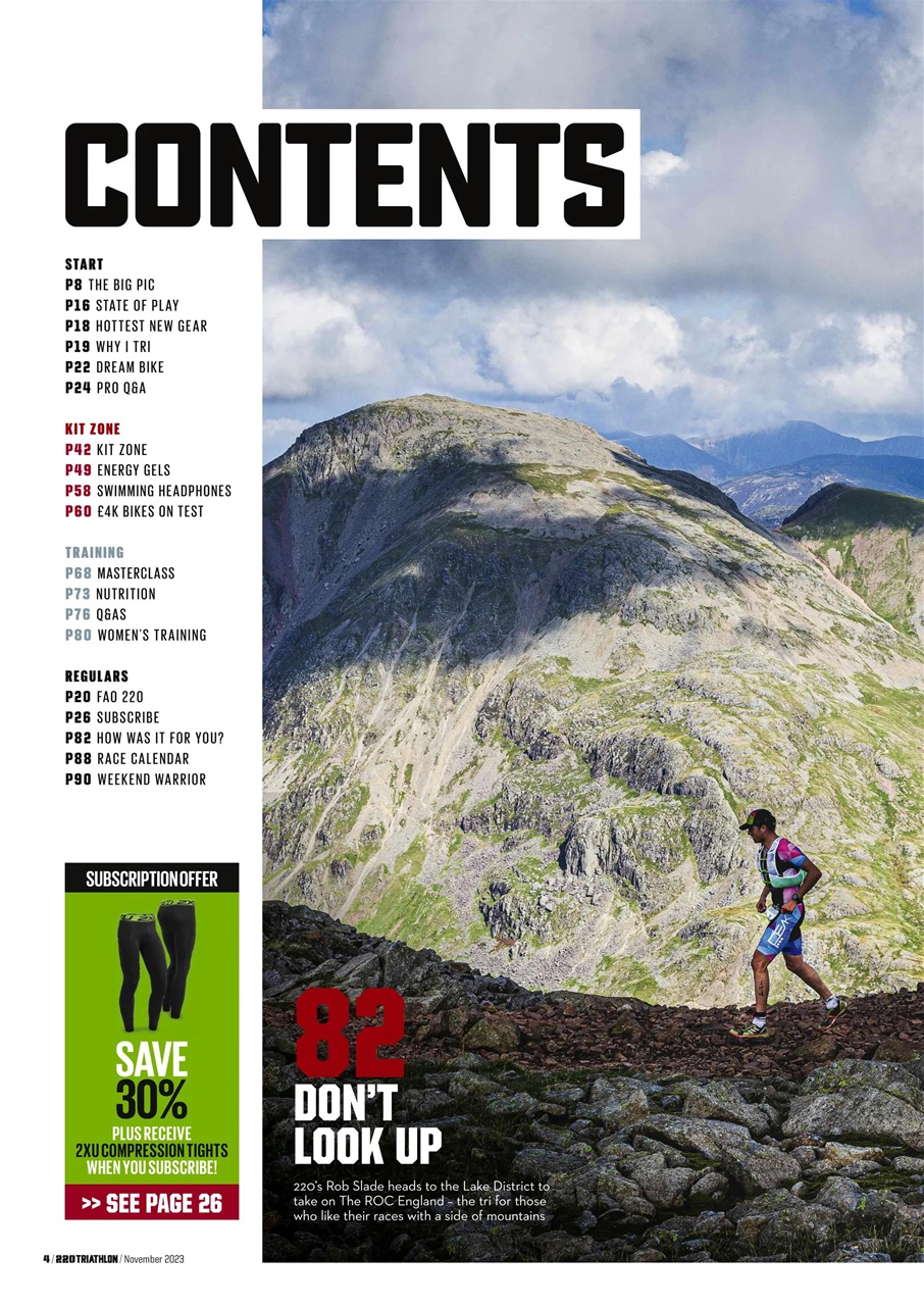 220 Triathlon Magazine Preview Pages