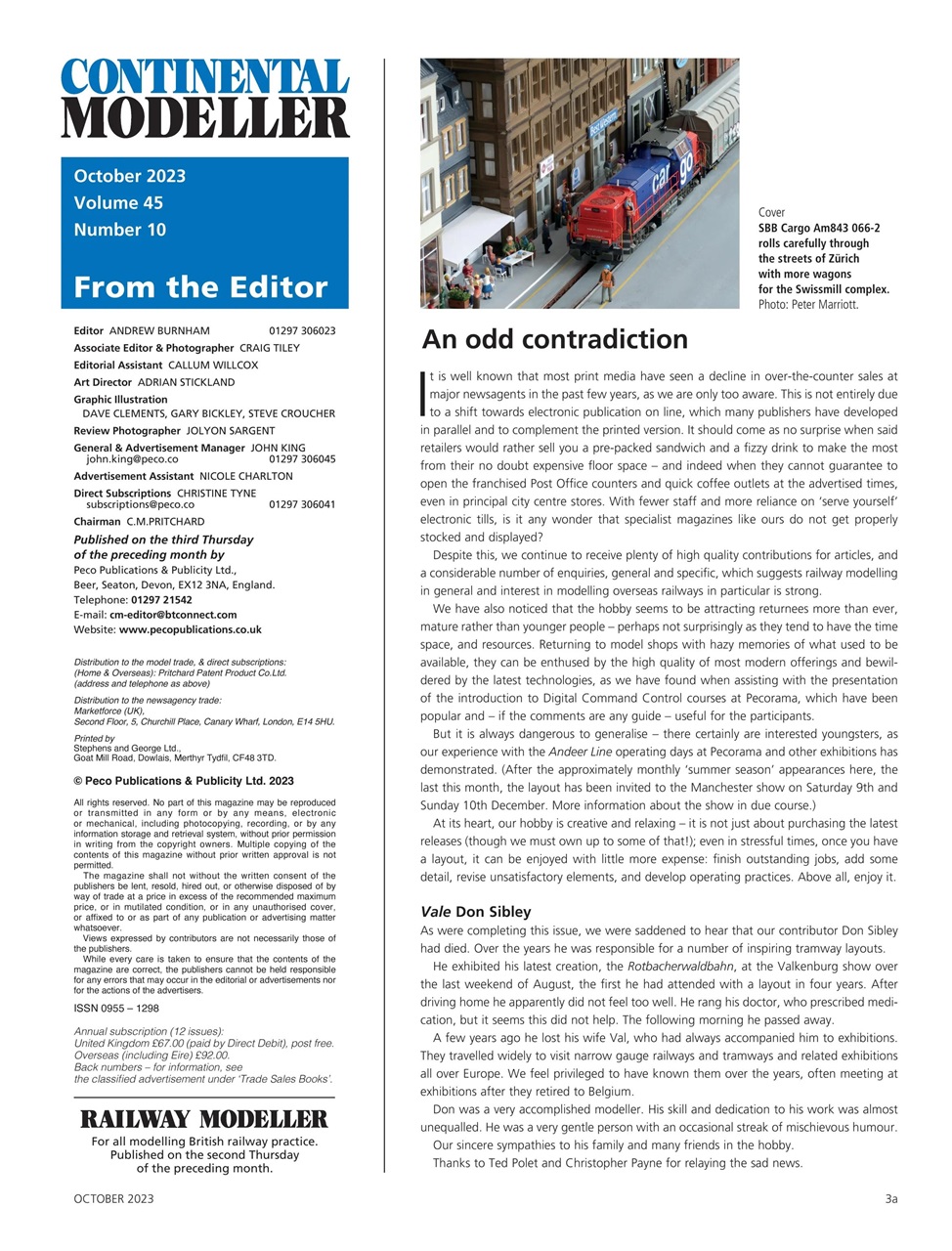 Continental Modeller Preview Pages