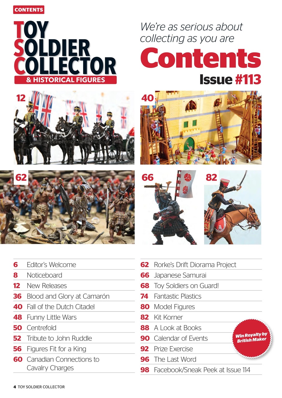 Toy Soldier Collector and Historical Figures Preview Pages