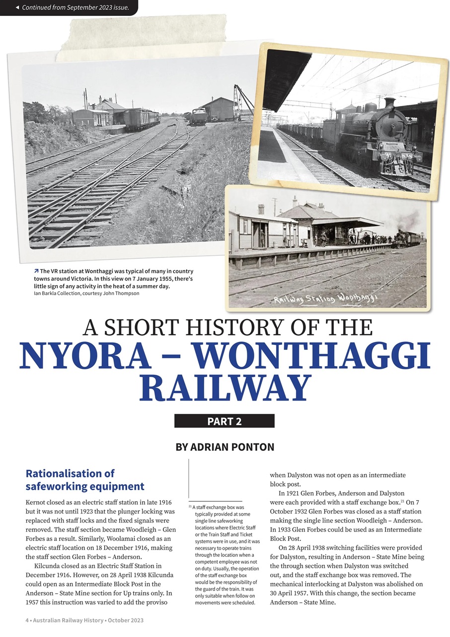 Australian Railway History Preview Pages