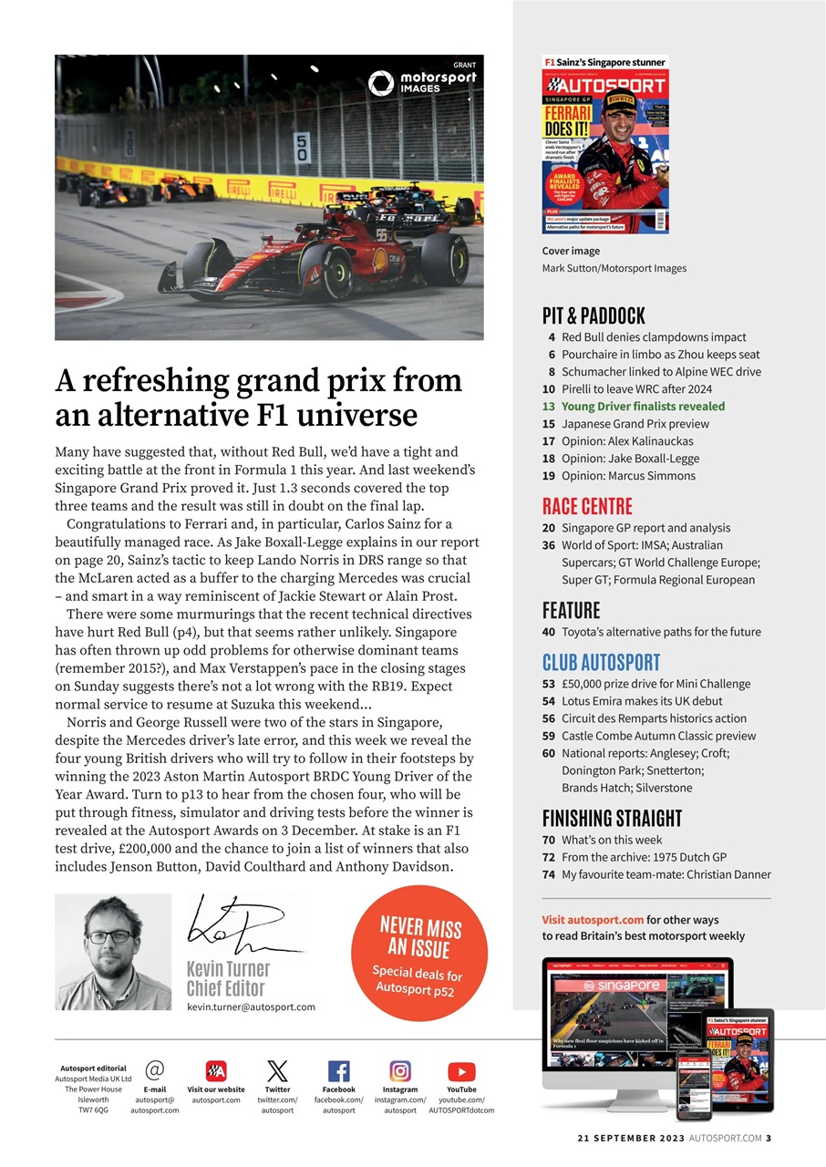 Autosport Preview Pages