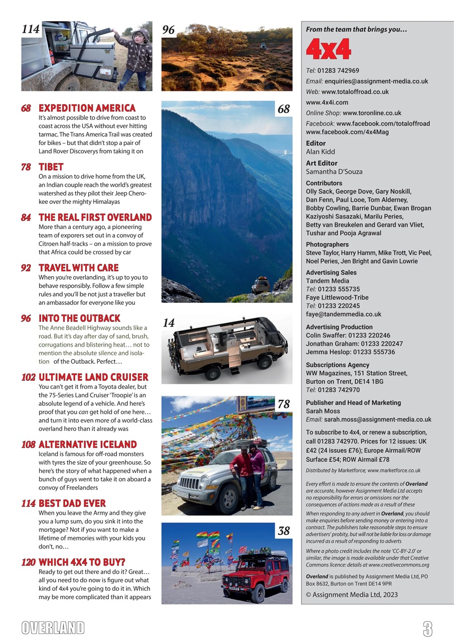 Overlander 4X4 Preview Pages