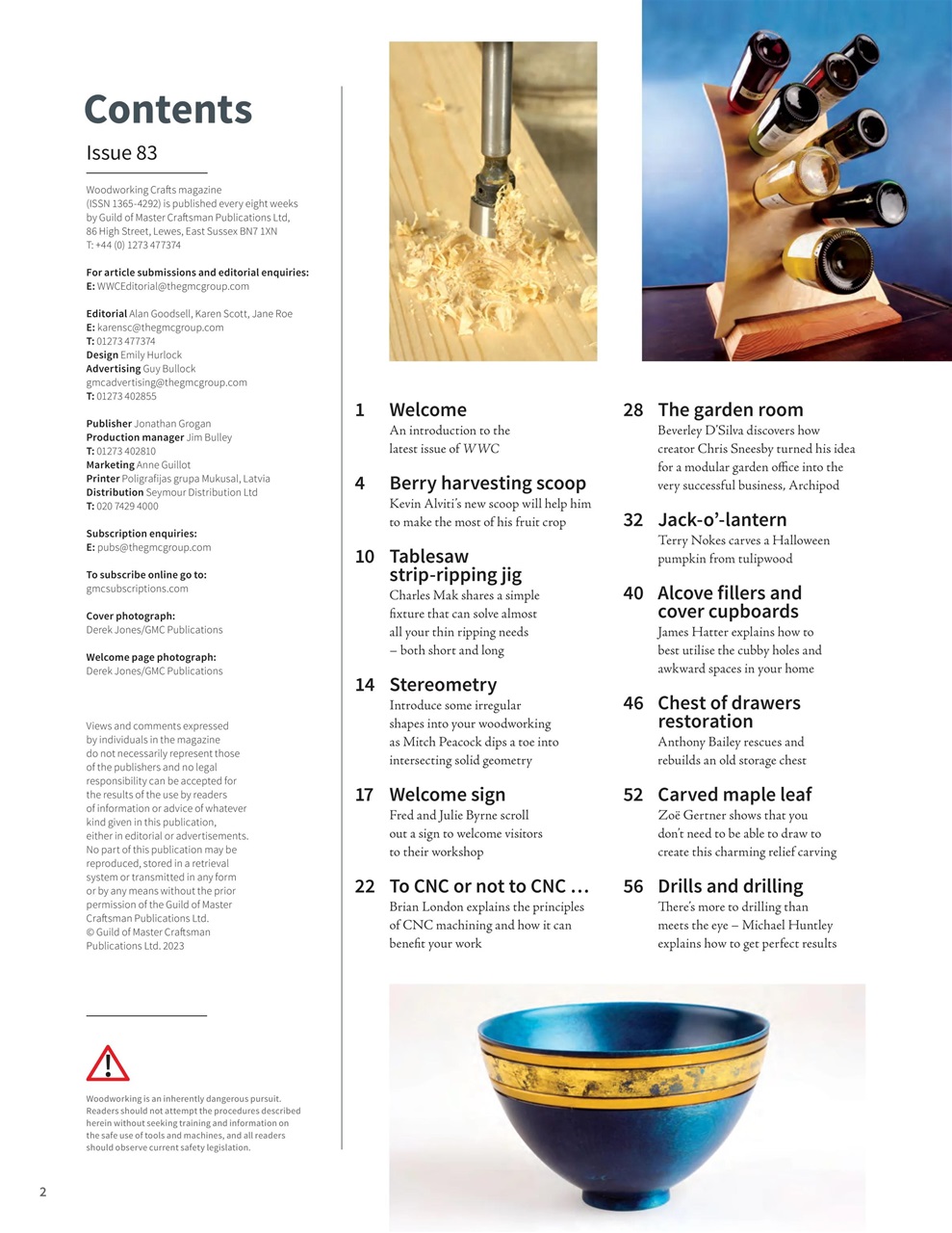 Woodworking Crafts Magazine Preview Pages