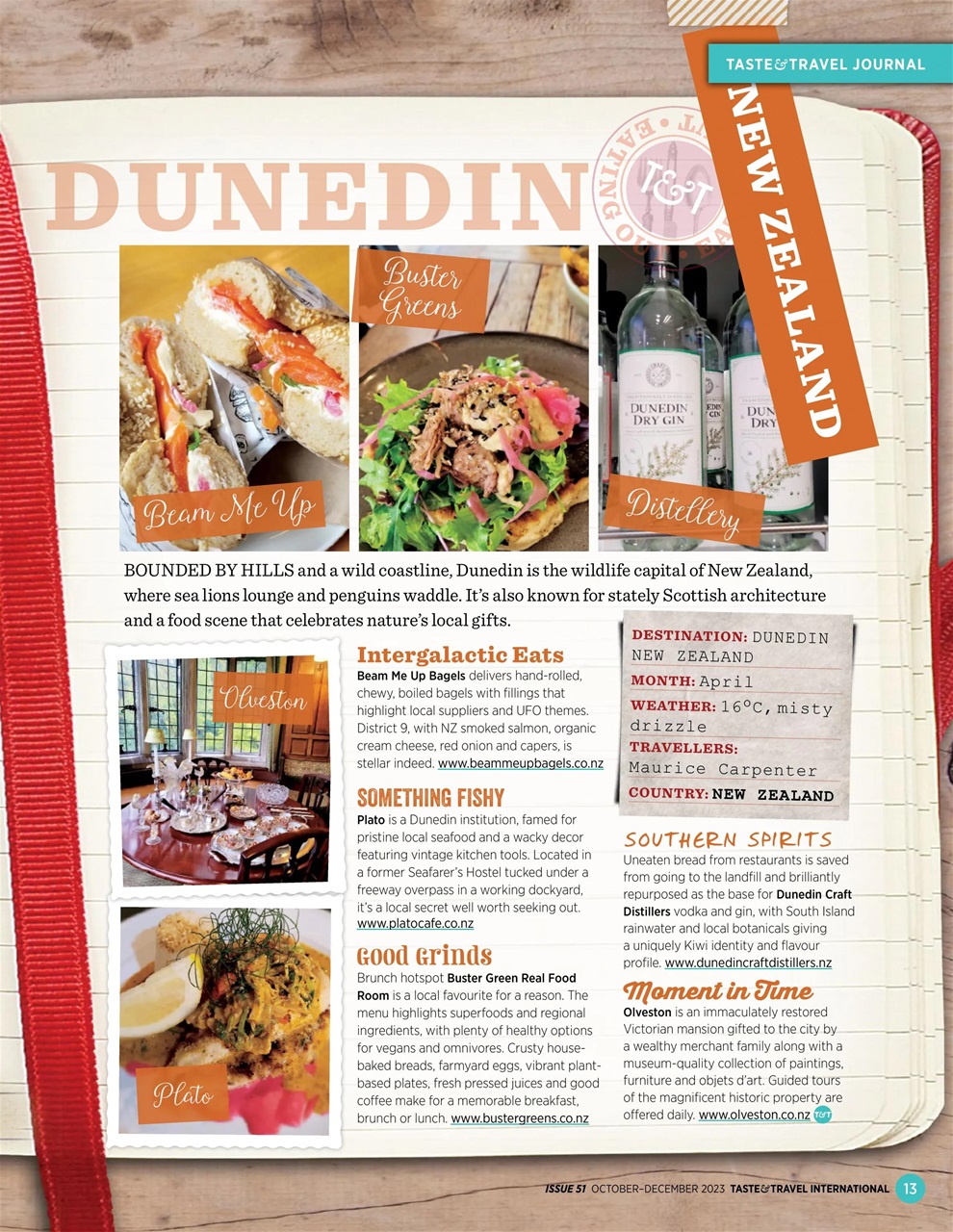 Taste & Travel International Preview Pages