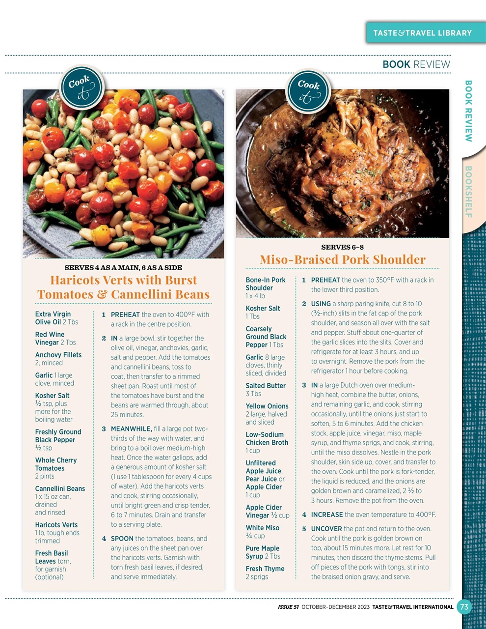 Taste & Travel International Preview Pages