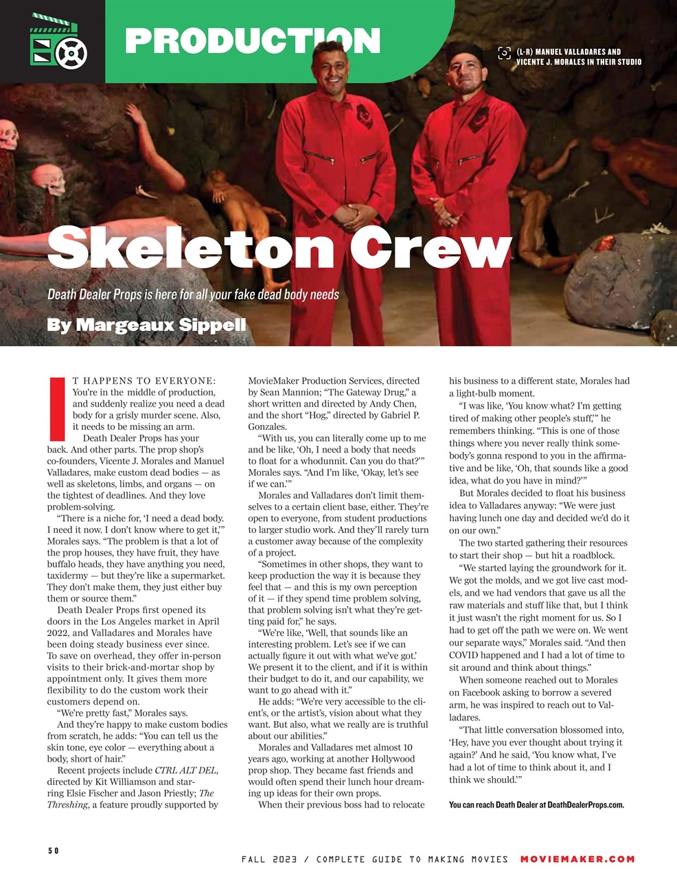 MovieMaker Magazine Preview Pages