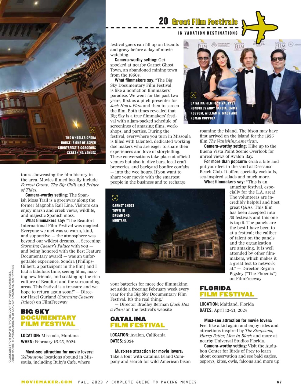 MovieMaker Magazine Preview Pages