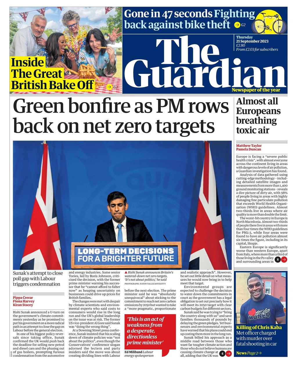 The Guardian Newspaper Preview Pages