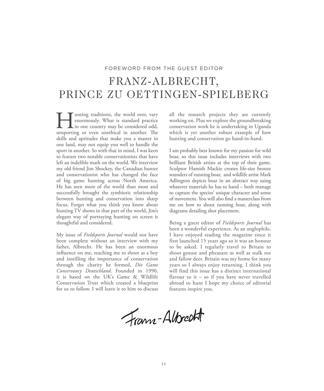 Fieldsports Journal Preview Pages