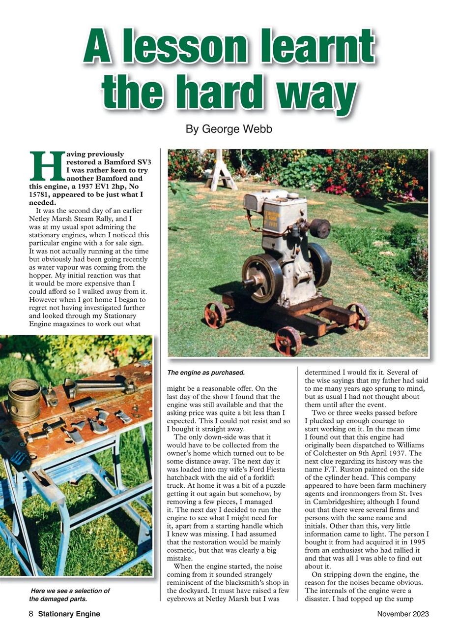 Stationary Engine Preview Pages