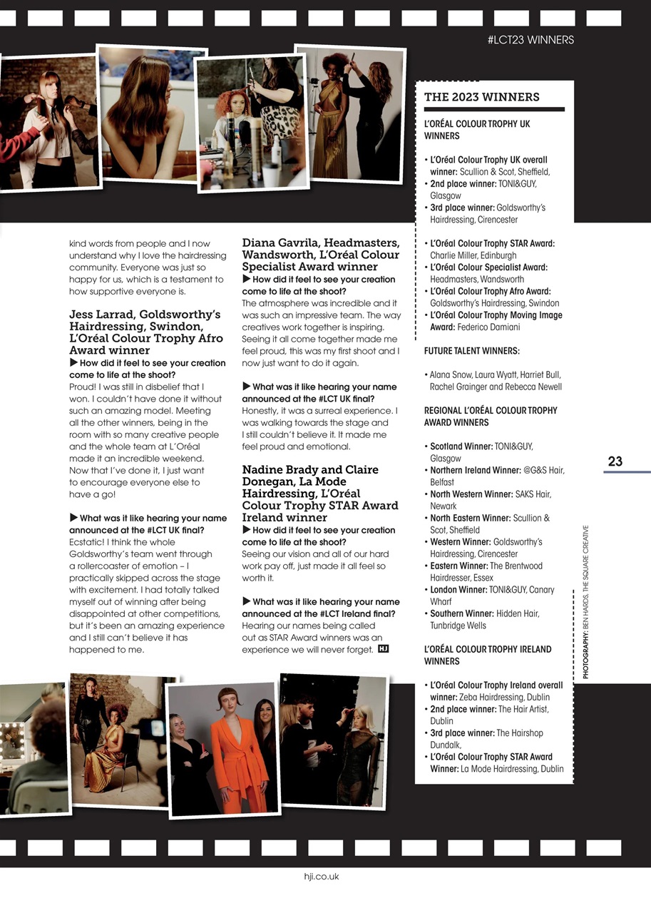 Hairdressers Journal Preview Pages