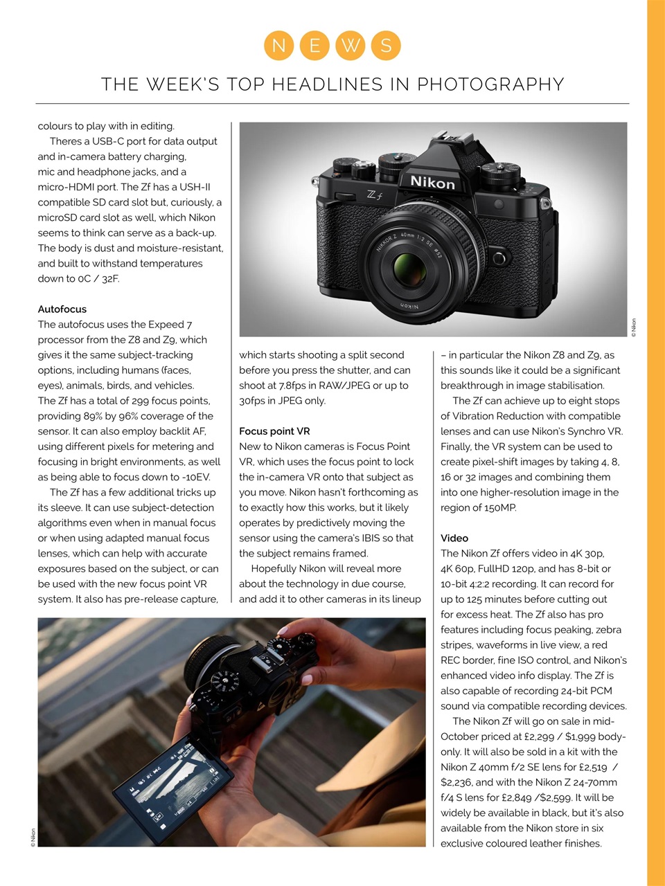 Photography Week Preview Pages