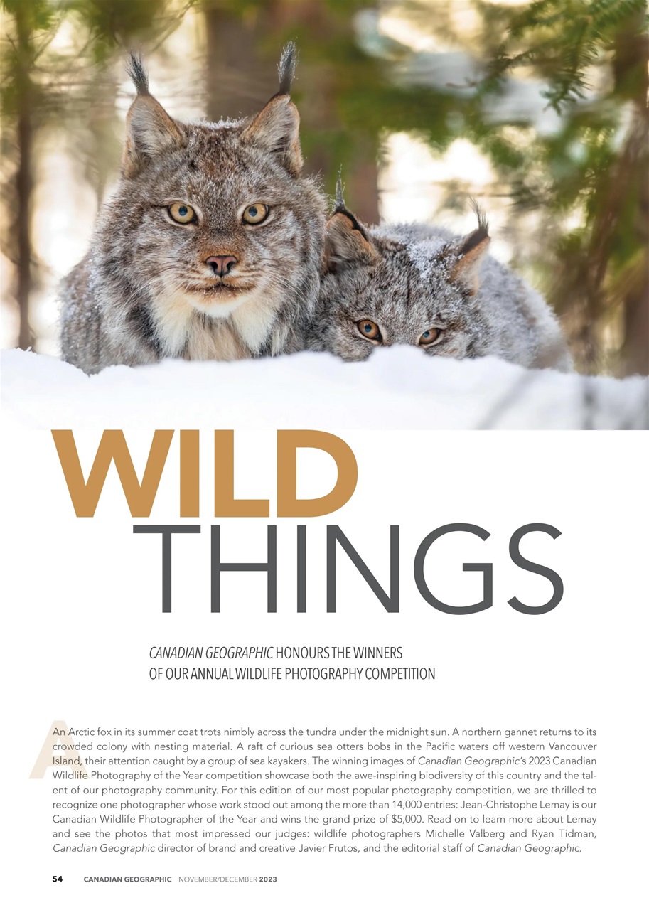 Canadian Geographic Preview Pages