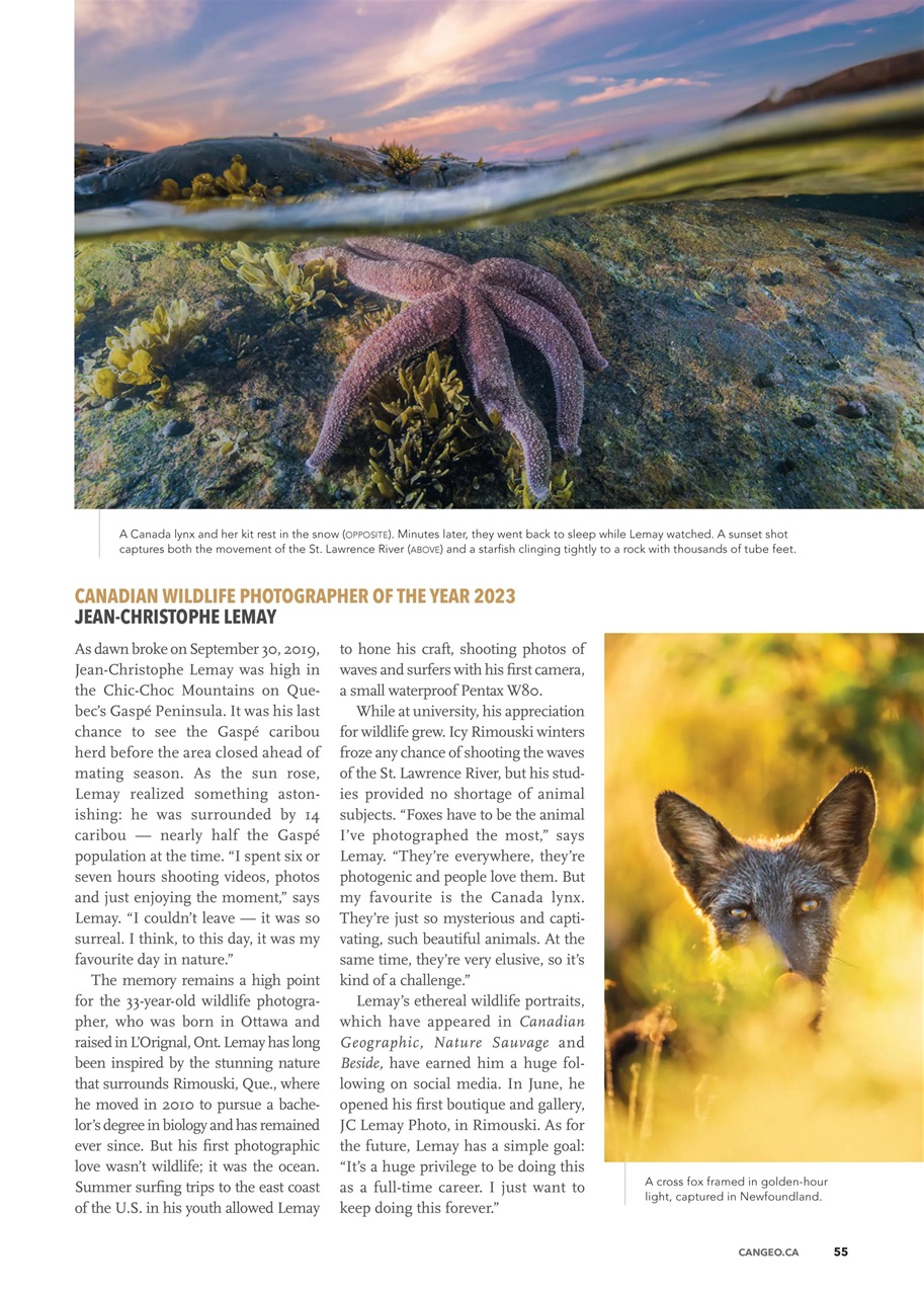 Canadian Geographic Preview Pages
