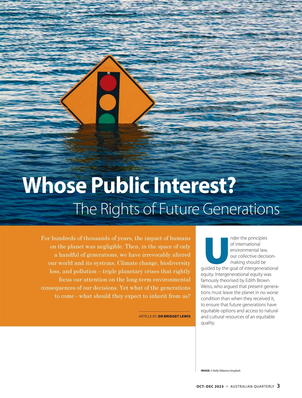 AQ: Australian Quarterly Preview Pages