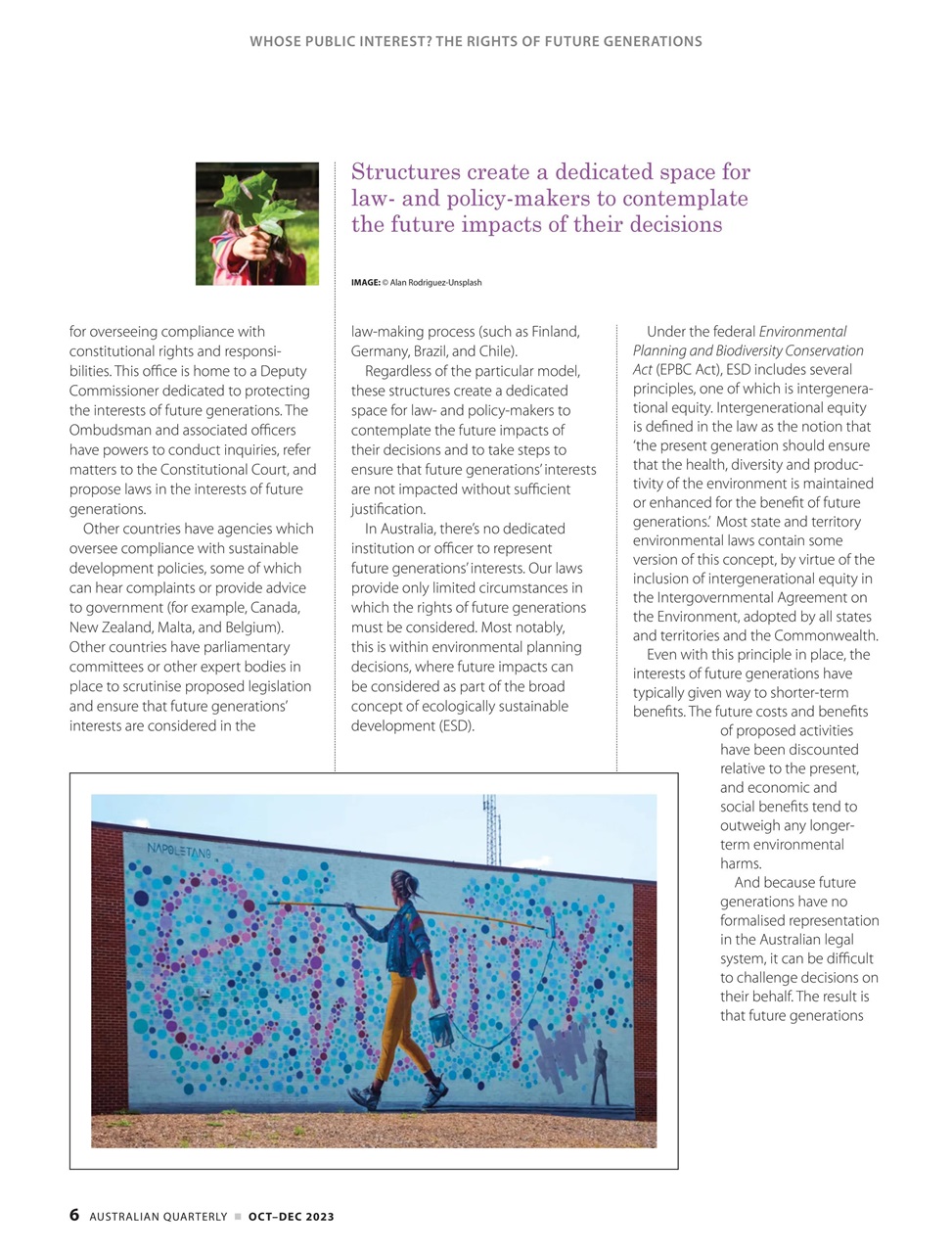 AQ: Australian Quarterly Preview Pages