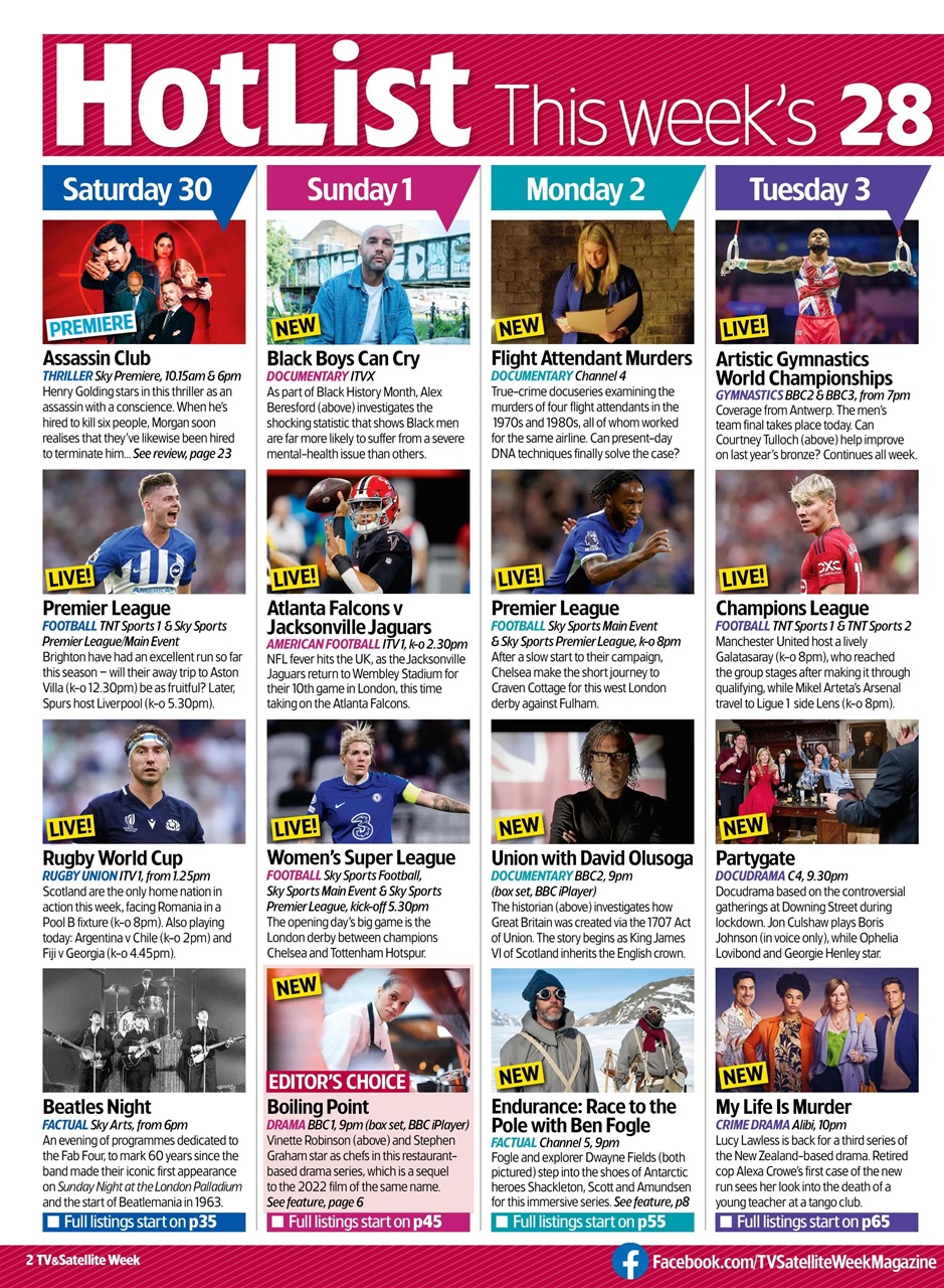TV & Satellite Week Preview Pages