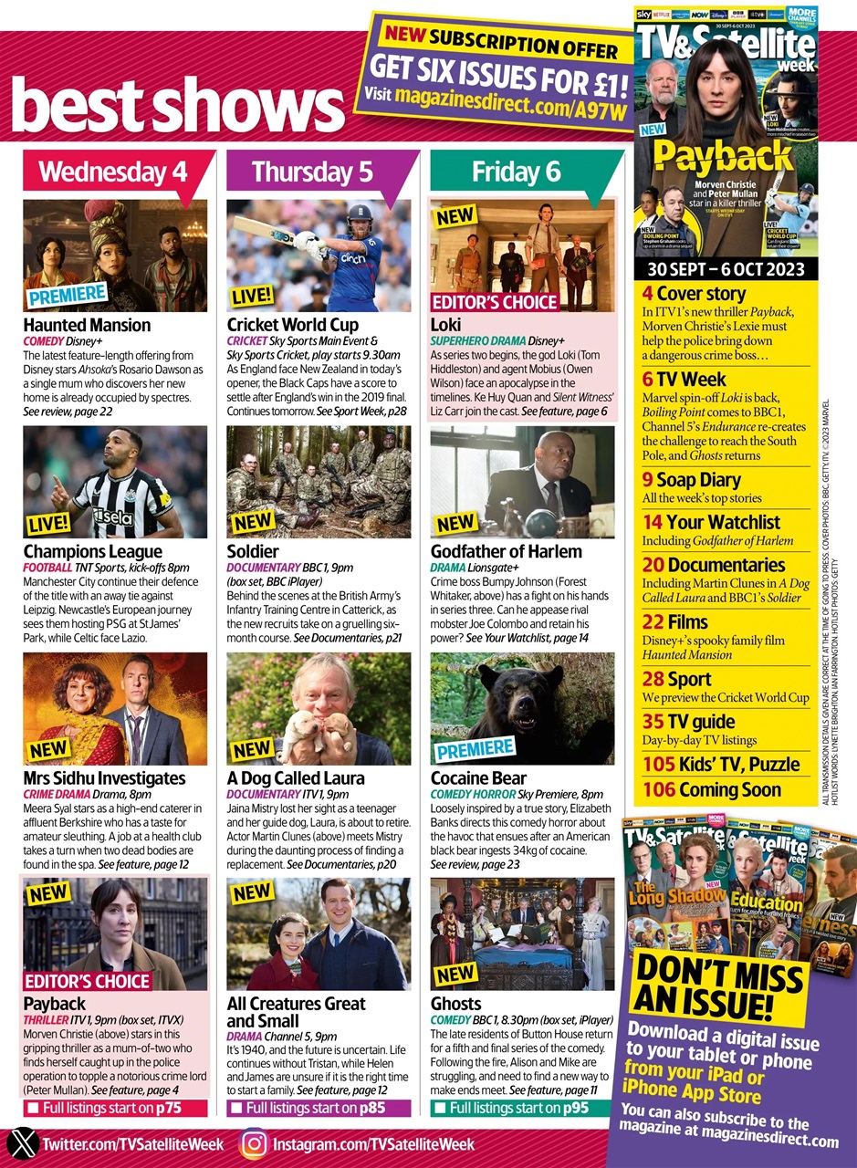 TV & Satellite Week Preview Pages