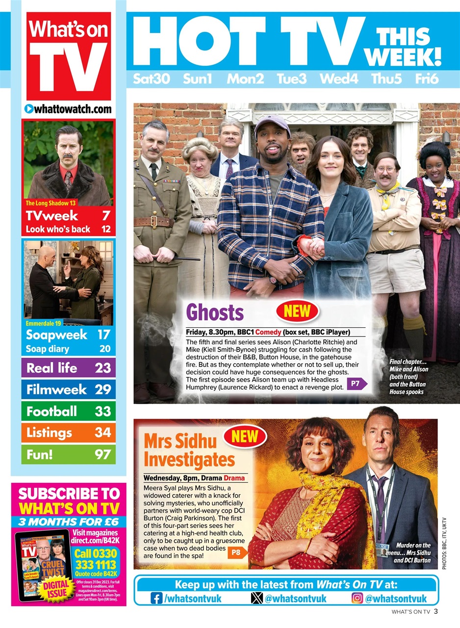 What's on TV Preview Pages