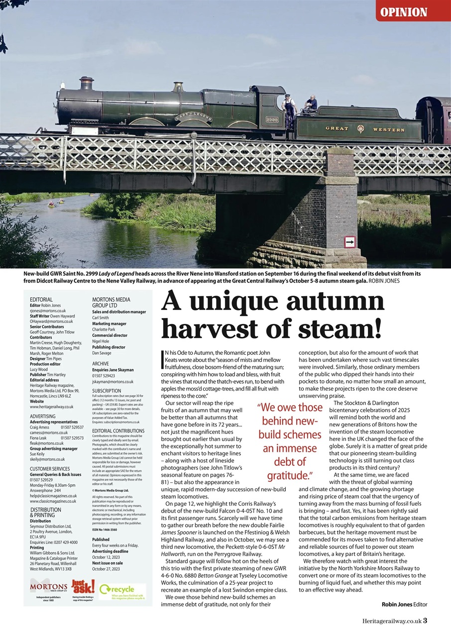 Heritage Railway Preview Pages
