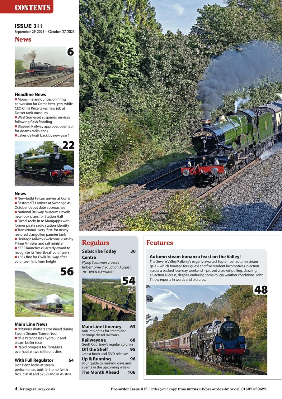 Heritage Railway Preview Pages