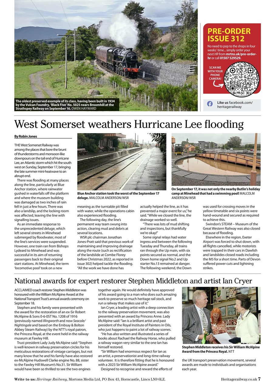 Heritage Railway Preview Pages
