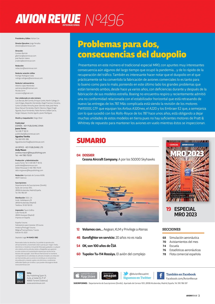 Avion Revue Internacional Preview Pages
