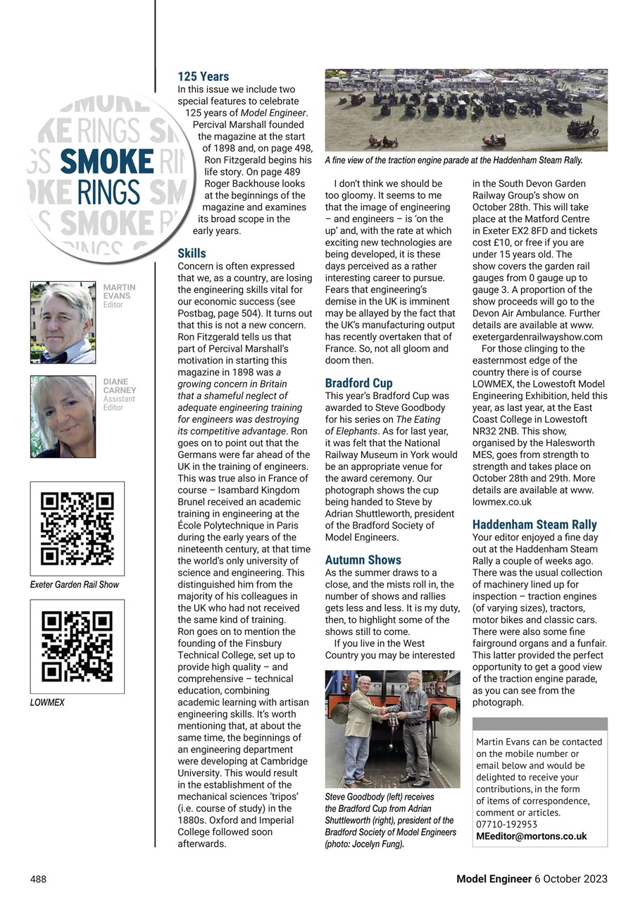 Model Engineer Preview Pages