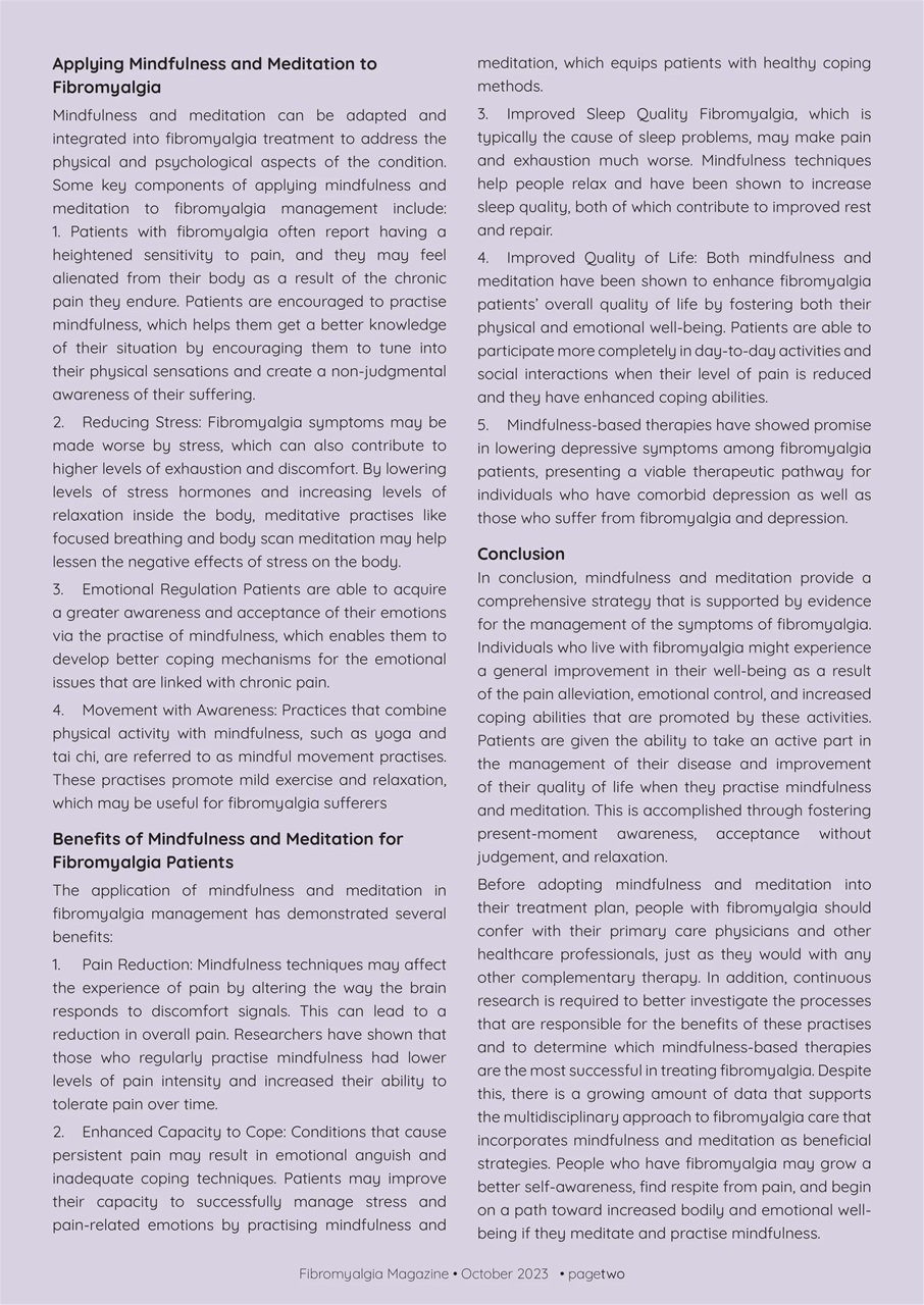 Fibromyalgia Magazine Preview Pages