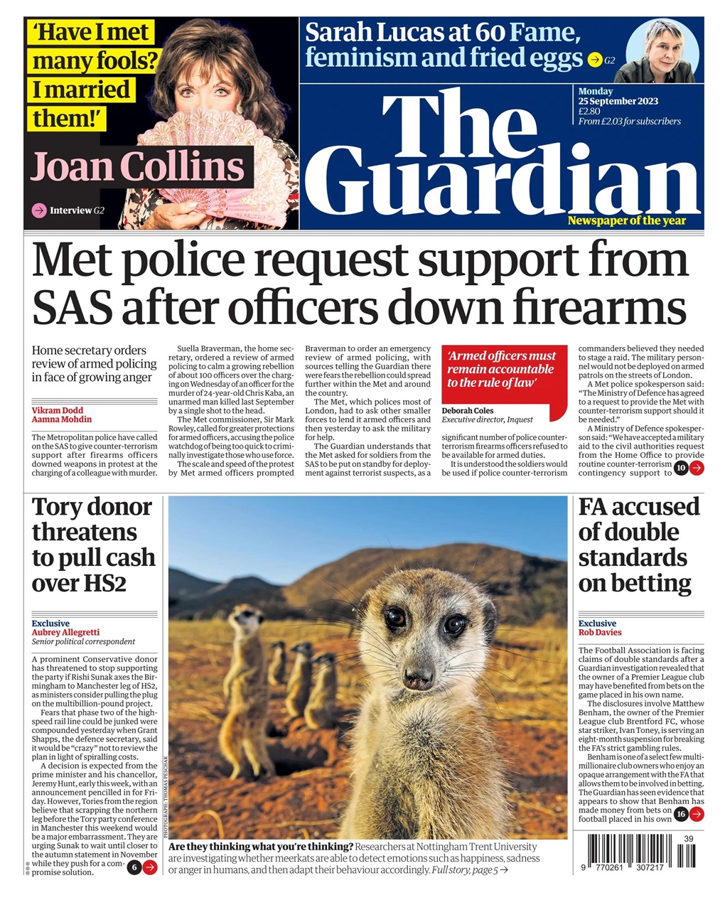 The Guardian Newspaper Preview Pages