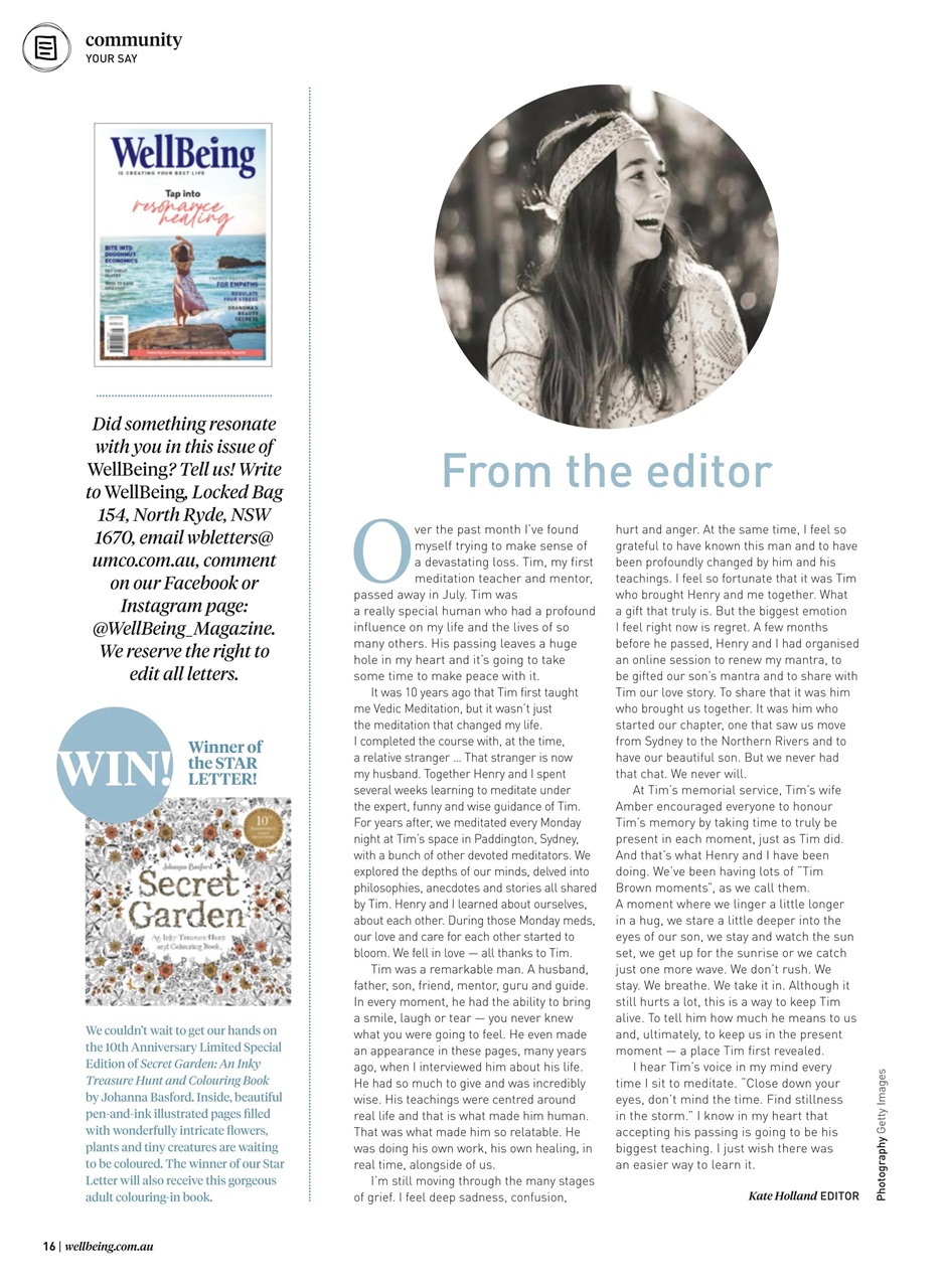 WellBeing Preview Pages