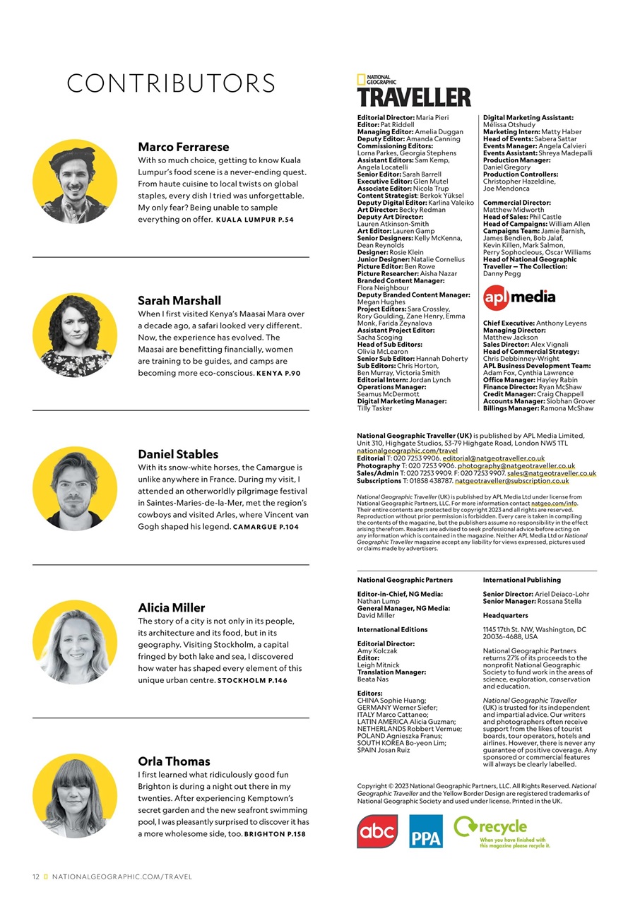 National Geographic Traveller UK Preview Pages