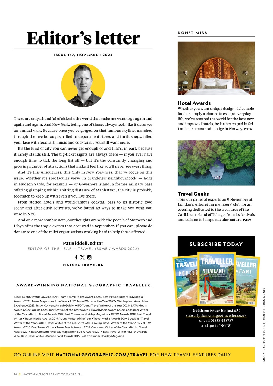 National Geographic Traveller UK Preview Pages