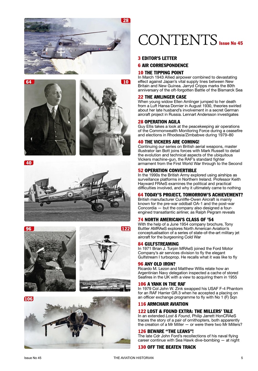 The Aviation Historian Magazine Preview Pages