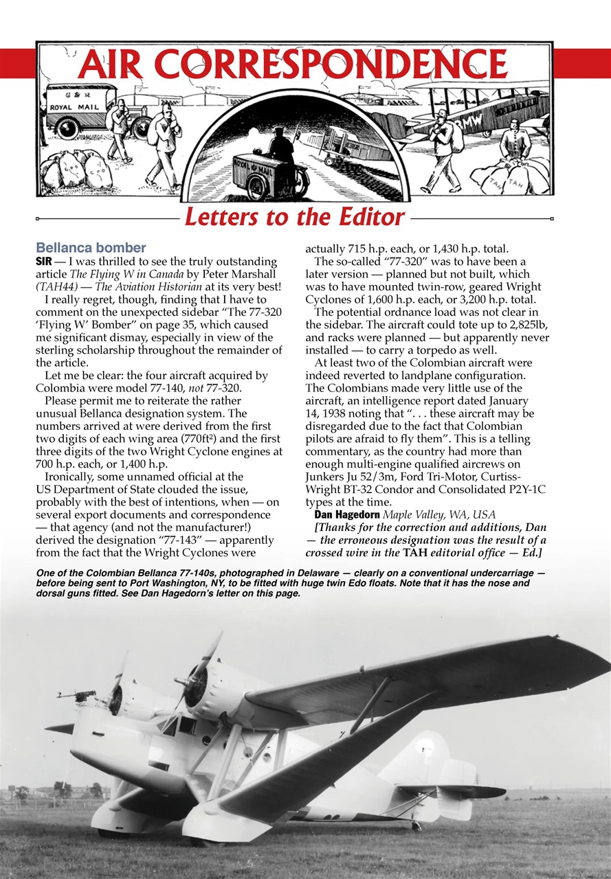 The Aviation Historian Magazine Preview Pages
