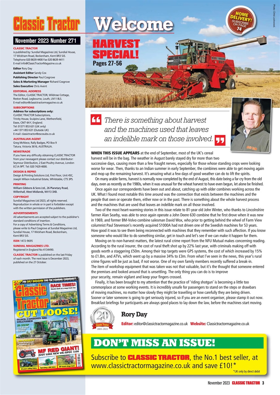 Classic Tractor Preview Pages