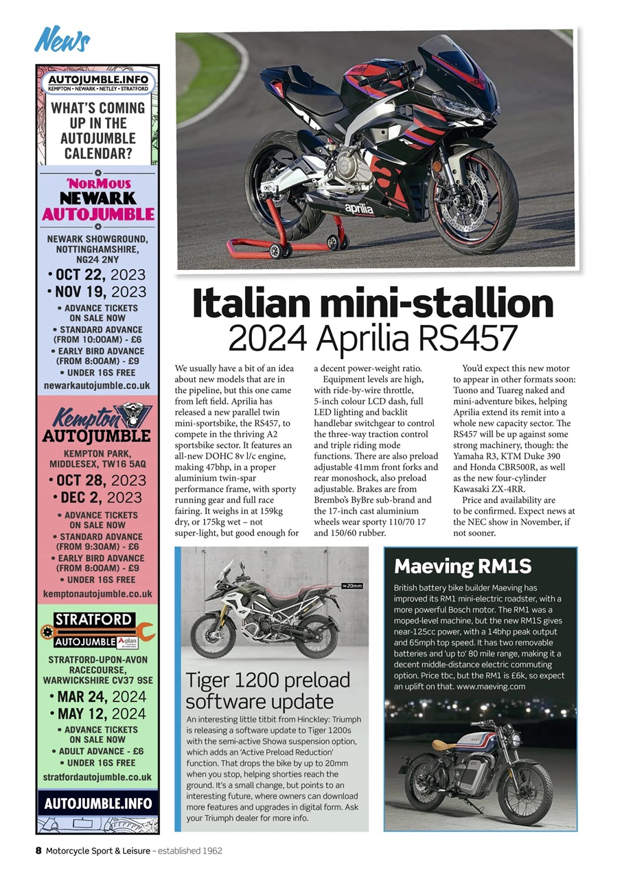 Motorcycle Sport & Leisure Preview Pages