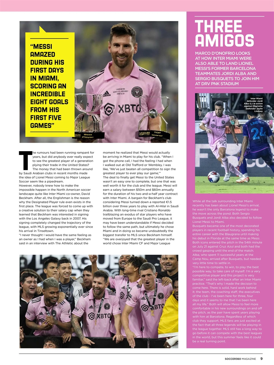 Soccer 360 Preview Pages