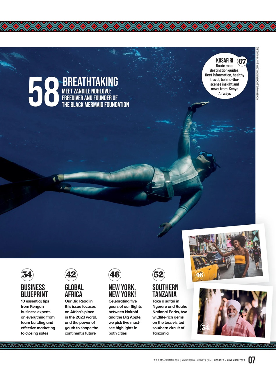 MSAFIRI – Kenya Airways Inflight Preview Pages