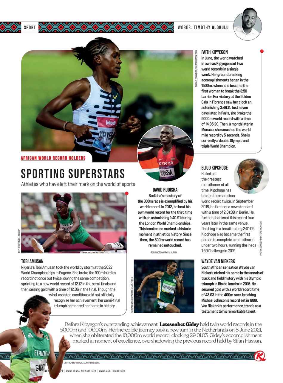 MSAFIRI – Kenya Airways Inflight Preview Pages