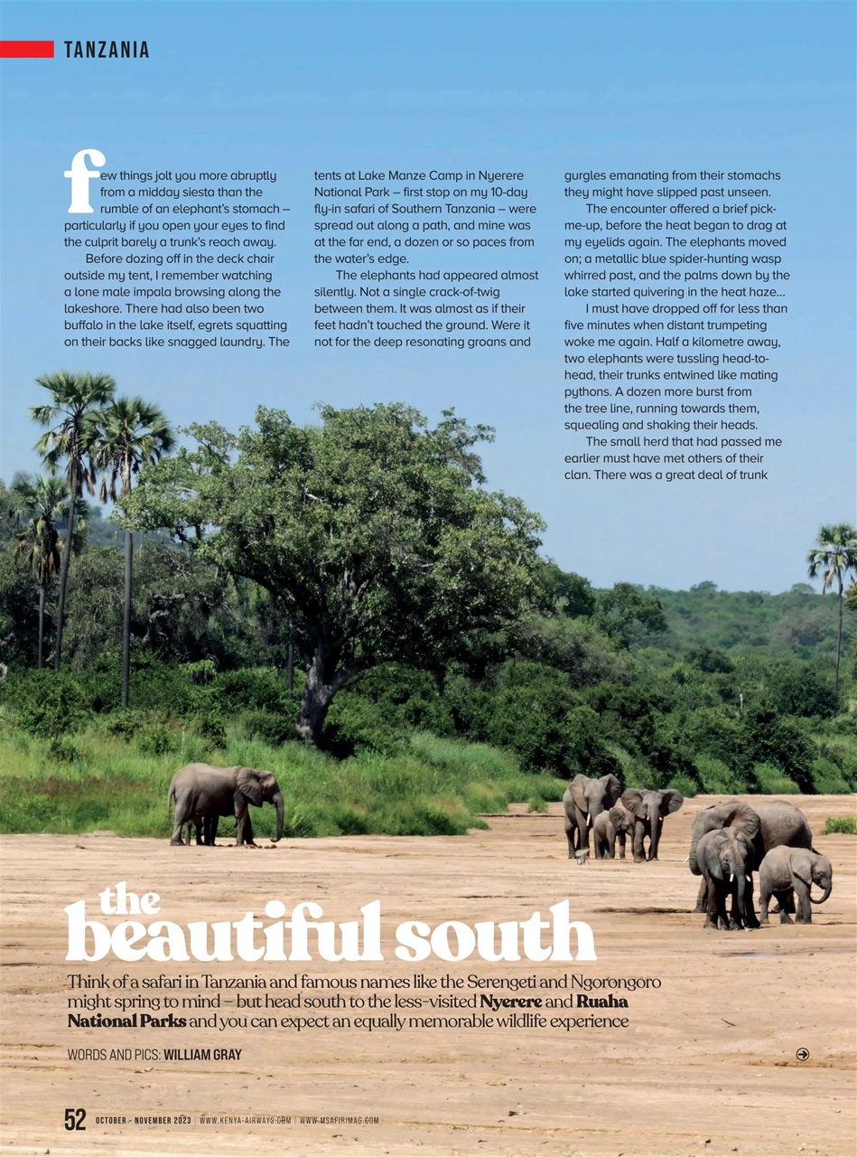 MSAFIRI – Kenya Airways Inflight Preview Pages