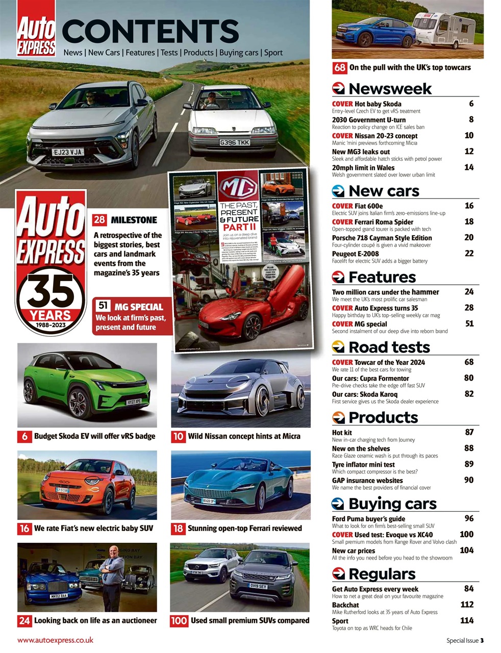 Auto Express Preview Pages