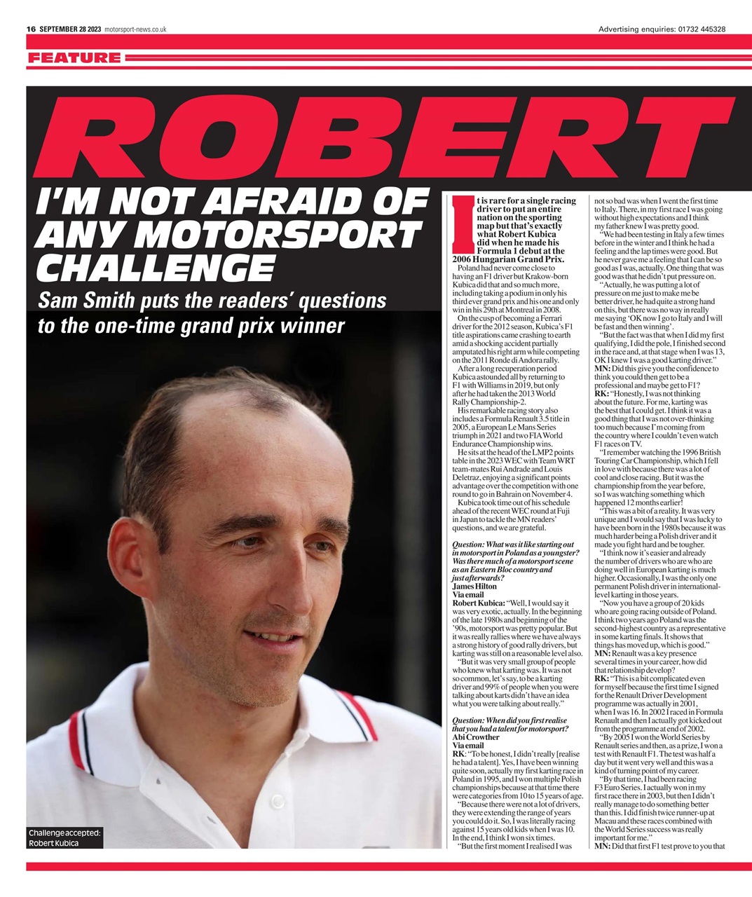 Motorsport News Preview Pages