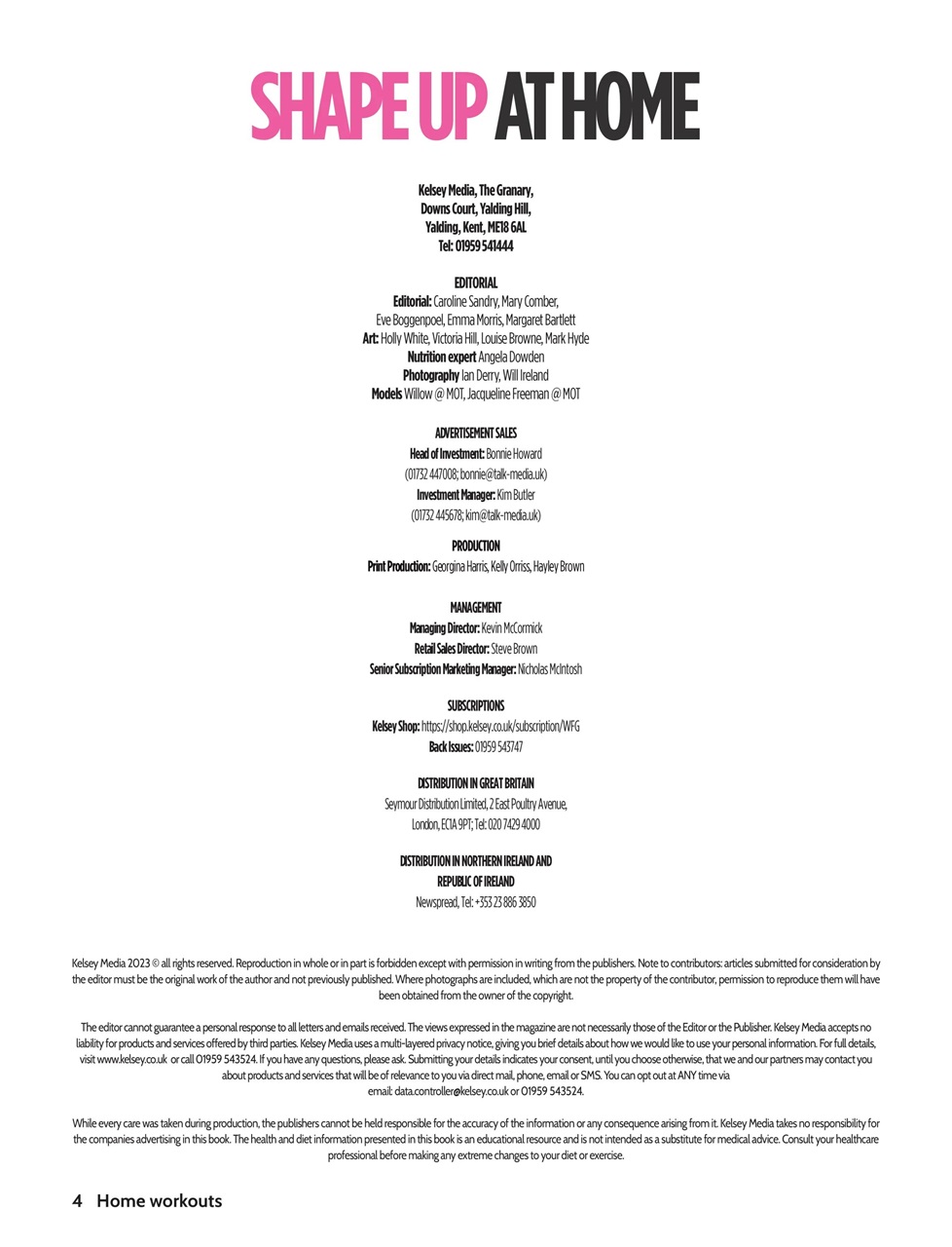 Women’s Fitness Guides Preview Pages