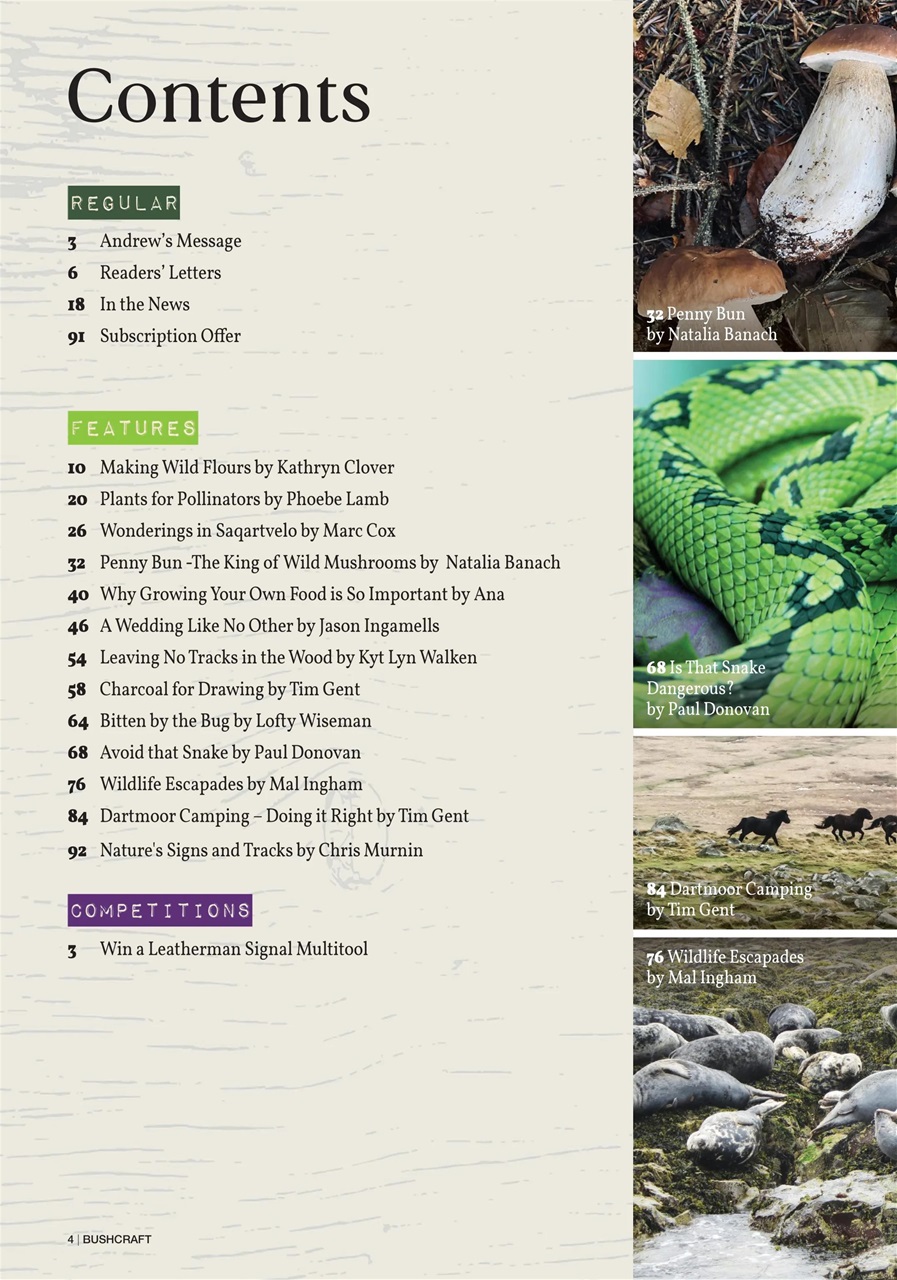 Bushcraft & Survival Skills Magazine Preview Pages