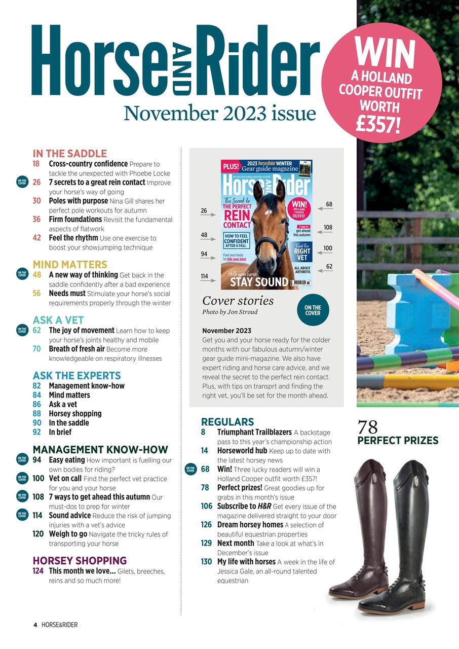 Horse&Rider Magazine - UK equestrian magazine for Horse and Rider Preview Pages